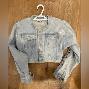 Vintage 90s Santana parasuco jean denim jacket with chain detail